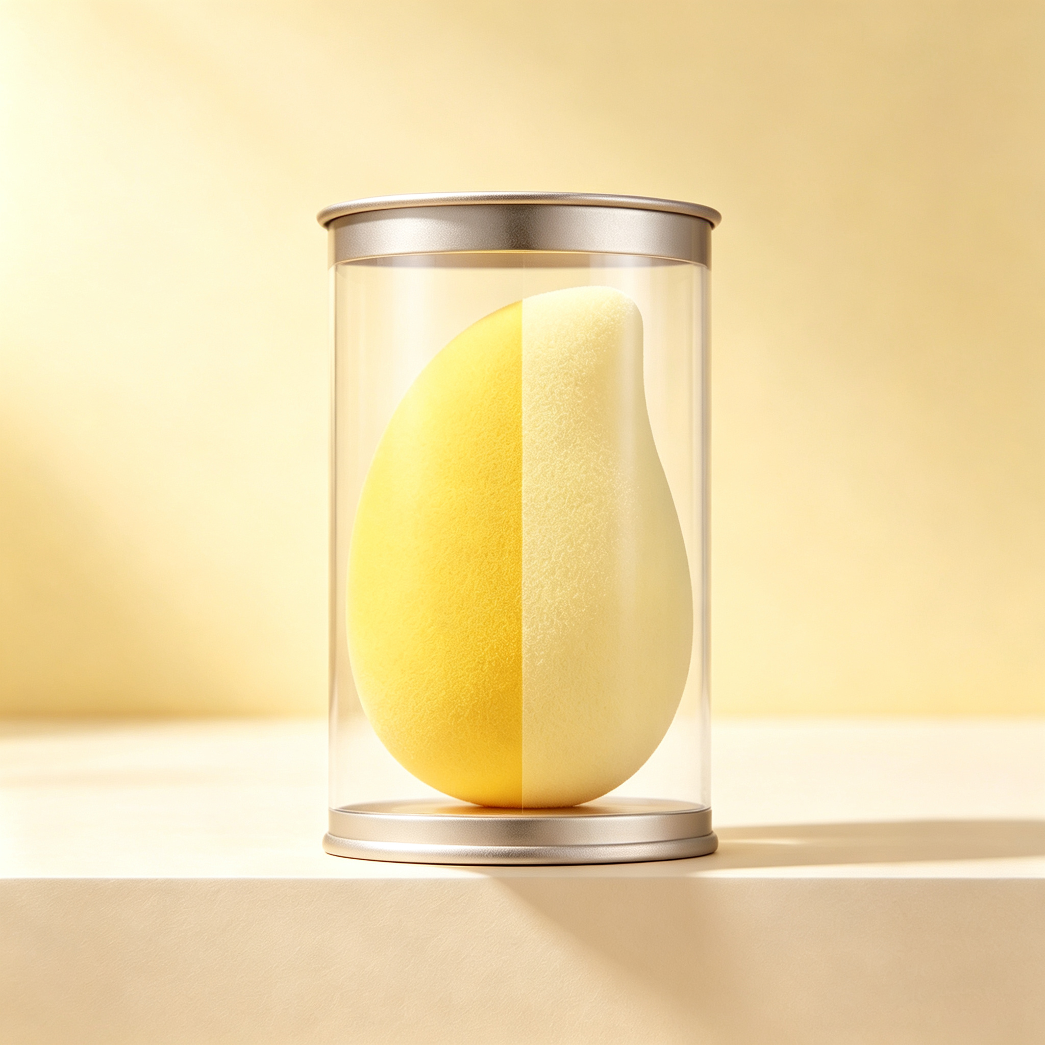 Mango-Shaped Makeup Sponge – Non-Latex Hydrophilic Material, Wet/Dry Dual-Use, Expands When Wet, Ultra-Soft & Non-Absorbent, Ideal for Foundation/Concealer/Cushion Application